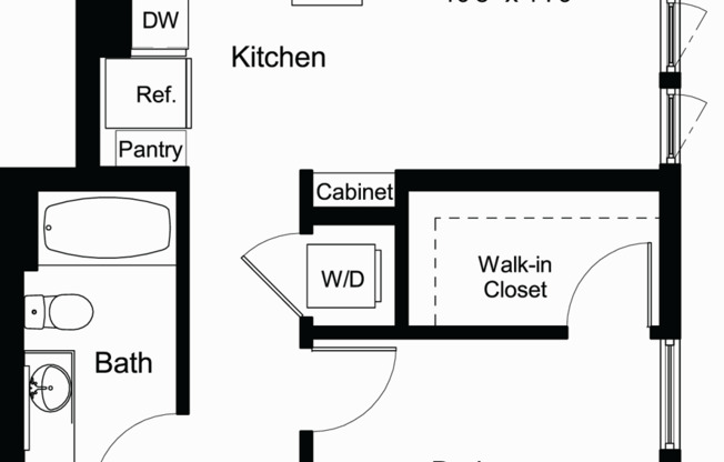 1 bed, 1 bath, 772 sqft, $3,379, Unit 626