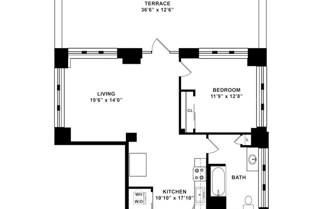 1 bed, 1 bath, 920 sqft, $2,995, Unit C-0910