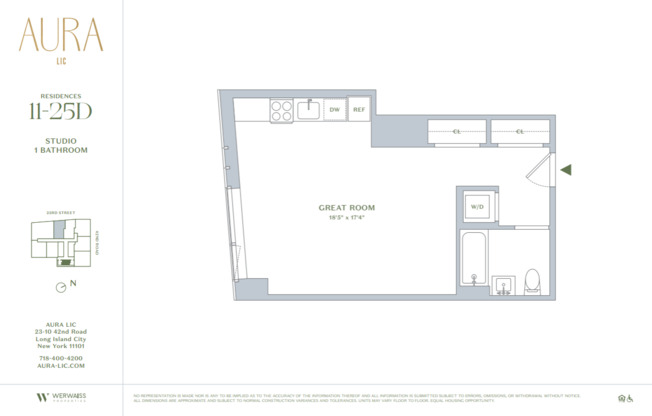2 beds, 1 bath, $3,965, Unit 21D