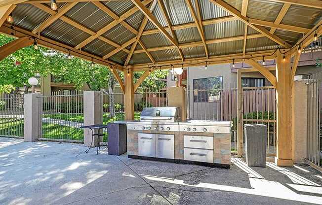 Pool Gazebo & Grilling Area