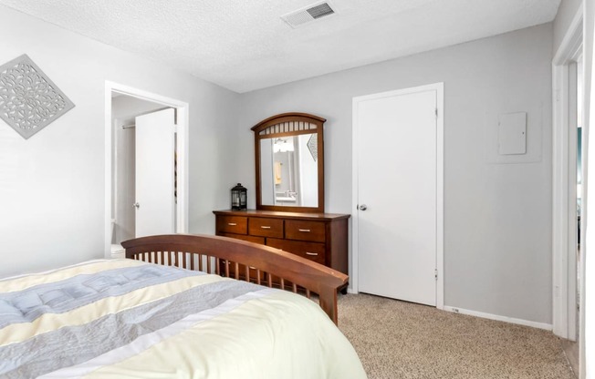 Bedroom with Plush Carpeting