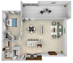1 bed, 1 bath, 924 sqft, $1,905