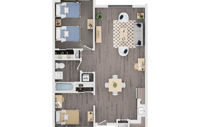 1 bed, 1 bath, 800 sqft, $3,099