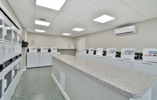 On-site laundry facilities for residents at Farmbrooke Manor Apartments Clinton Township MI