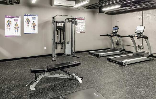 Fitness Center at Orpheum Tower Apartments in Omaha, NE