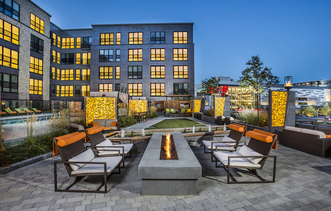 Outdoor Fire Pit and Views of Mosaic District