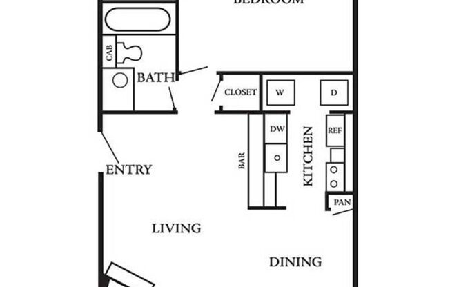 1 bed, 1 bath, 710 sqft, $1,370