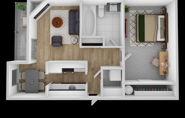 1 bed, 1 bath, 730 sqft, $1,325, Unit 02-12
