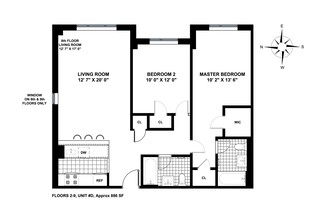 2 beds, 2 baths, $8,400, Unit 5D