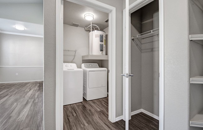 Laundry Room and Coat Closet | The Catherine Townhomes in Scottsdale