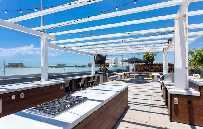 Outdoor Kitchen at Elements Apartments*, Irvine, 92612