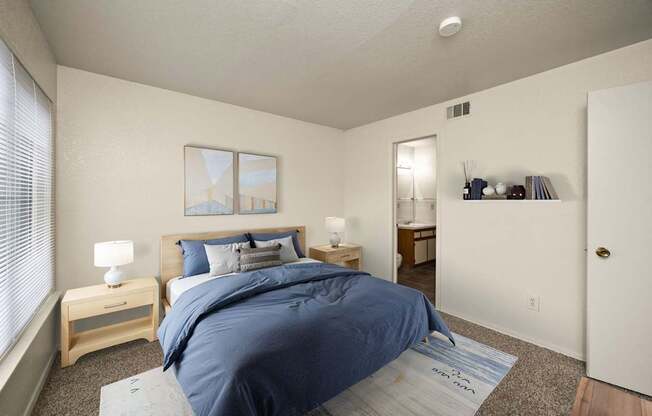 Bedroom with Plush Carpeting