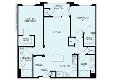 2 beds, 2 baths, 1,082 sqft, $3,879