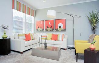 Spacious living rooms with bright windows at The Croix Townhomes in Henderson, NV offers 2 and 3 bedroom Townhomes!