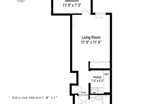 1 bed, 1 bath, $3,150, Unit 5H