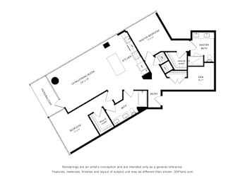 2 beds, 2 baths, 1,383 sqft, $5,311