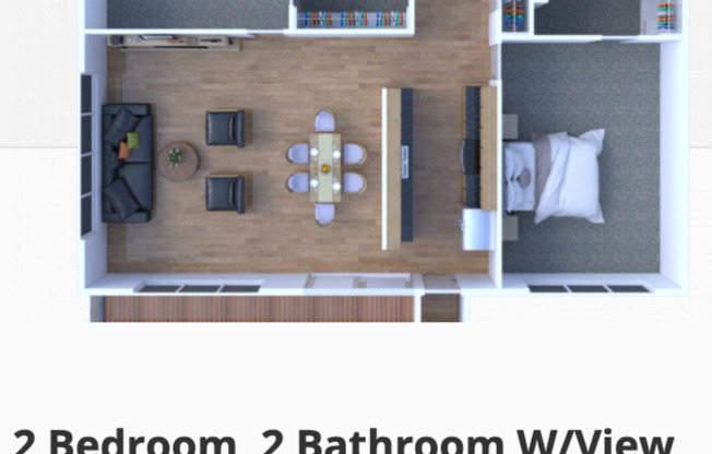 2 beds, 2 baths, 1,285 sqft, $1,545