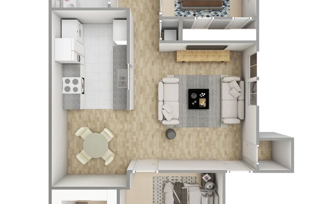 2 beds, 2 baths, 924 sqft, $835, Unit 51