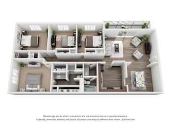 4 beds, 2 baths, 1,588 sqft, $1,427