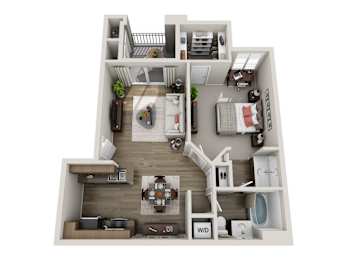 1 bed, 1 bath, 817 sqft, $1,464