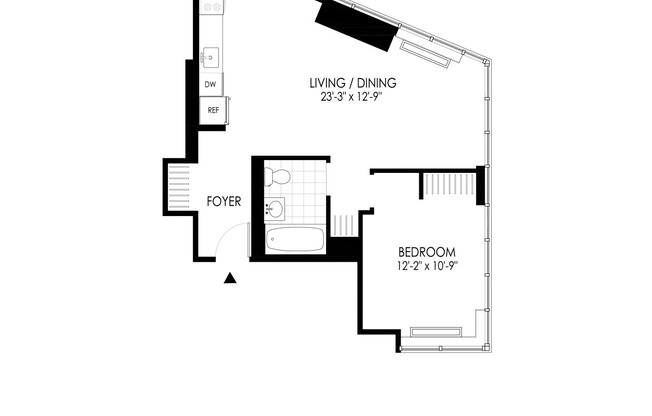 1 bed, 1 bath, $4,020, Unit 3409