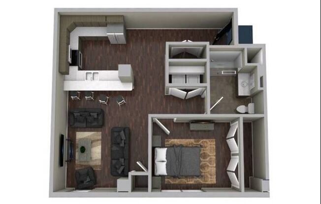 1 bed, 1 bath, 734 sqft, $1,345, Unit 101