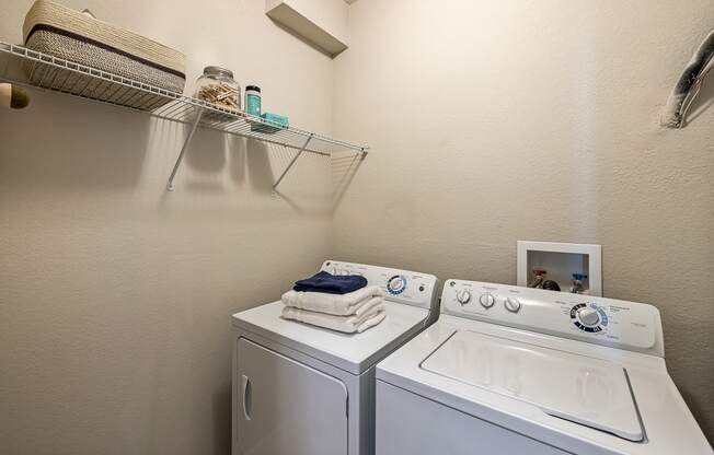 our apartments have a laundry room with a washer and dryer