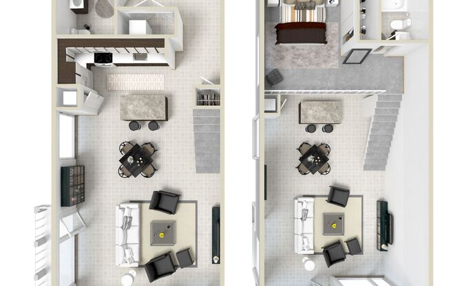 1 bed, 1.5 baths, 970 sqft, $3,700, Unit 1616 - 201