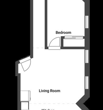 2 beds, 1 bath, 851 sqft, $1,500, Unit 2S