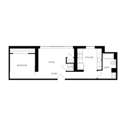 1 bed, 1 bath, 614 sqft, $1,216