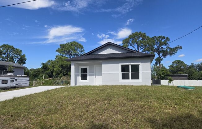 BRAND NEW TWO BEDROOM ONE BATH SINGLE FAMILY HOME-SW LEHIGH ACRES