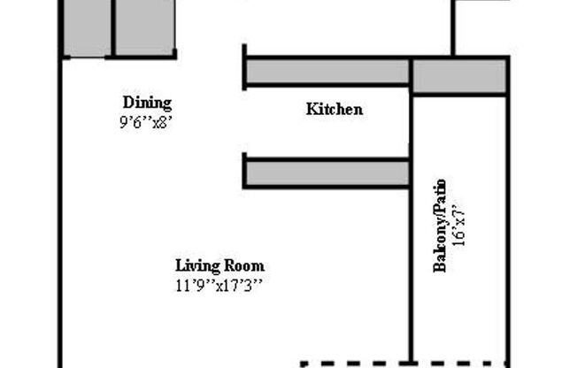 1 bed, 1 bath, 891 sqft, $1,308, Unit 00 - 0813PM