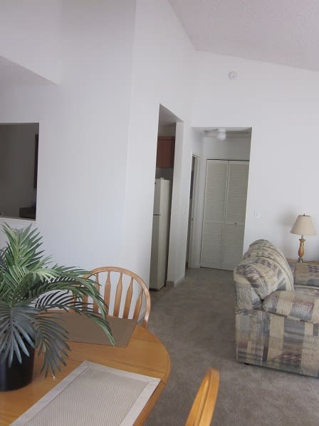 Interior View from Dining Room - Upstairs High Ceilings