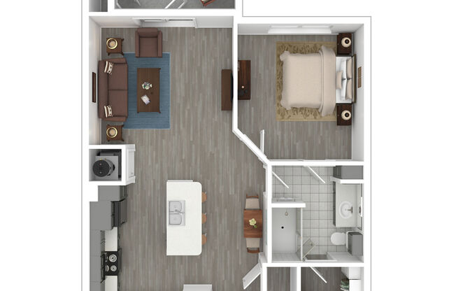 1 bed, 1 bath, 804 sqft, $1,258