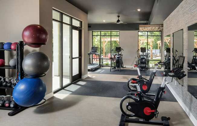24 Hour Fitness Center with Spin Areas