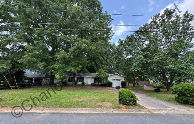 Brick ranch with attached garage
