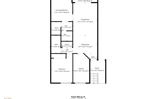 2 beds, 2 baths, 1,140 sqft, $1,495