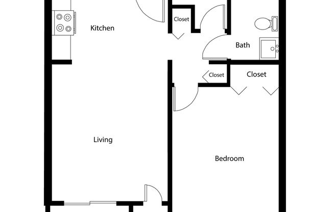 1 bed, 1 bath, 636 sqft, $1,595, Unit 427