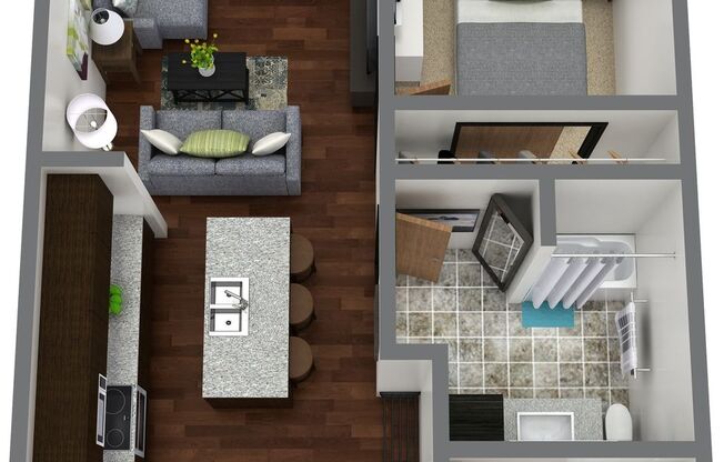 1 bed, 1 bath, 797 sqft, $1,525, Unit 5310