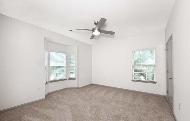 Oversized bedrooms accommodate king size furniture