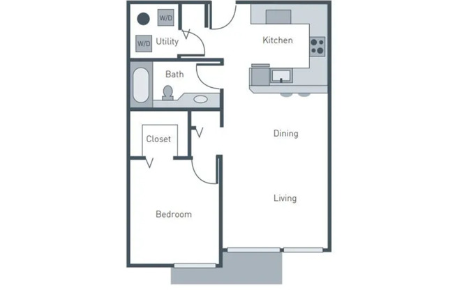 1 bed, 1 bath, 680 sqft, $1,975, Unit 310