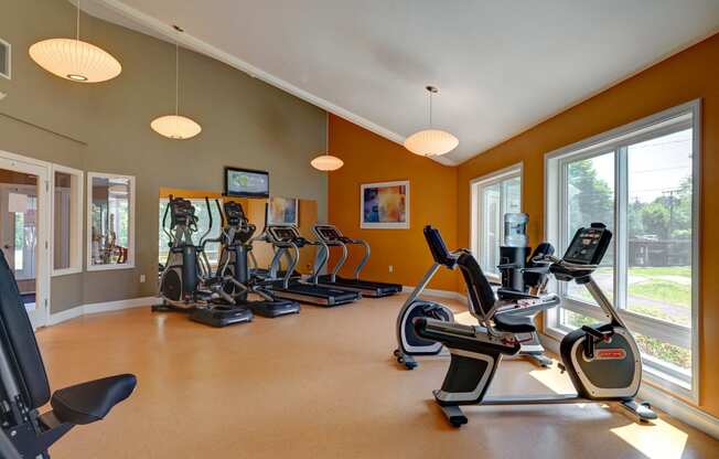 Fitness Center at Mansfield Meadows Apartments in Mansfield, MA