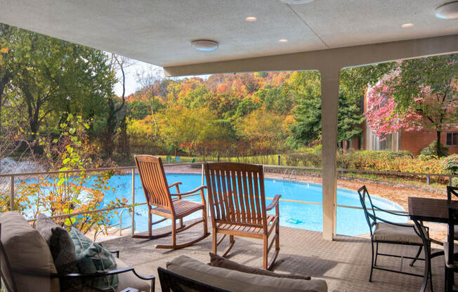 our apartments showcase a beautiful screened in porch