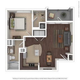 1 bed, 1 bath, 720 sqft, $1,299