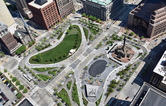 Cleveland Public Square at The Terminal Tower Residences Apartments, Cleveland, Ohio