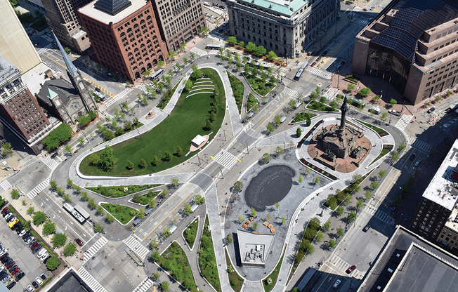 Cleveland Public Square at The Terminal Tower Residences Apartments, Cleveland, Ohio