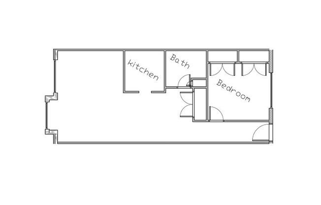 1 bed, 1 bath, 705 sqft, $1,725, Unit 2541-01