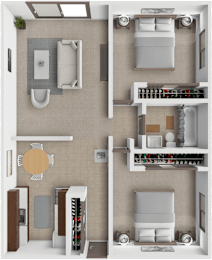 2 beds, 1 bath, 900 sqft, $1,095