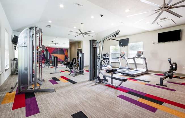 fitness center- cardio machines, weighted machines, free weights