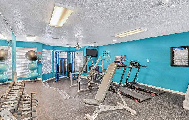 Fitness Center at The Willows on Rosemeade, TX 75287
